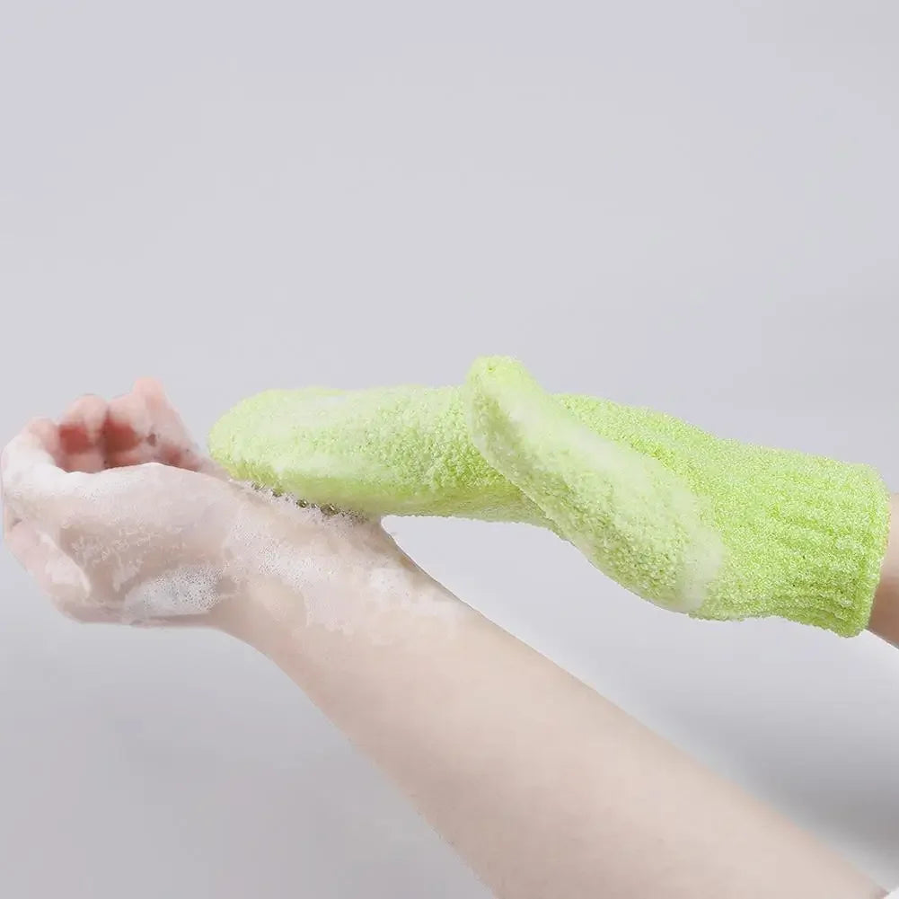 Exfoliating Bath Gloves,Deep Scrubbing Dead Skin Shower Gloves for Beauty Spa Massage Skin Shower Body Scrubber for Men,Women Peaceful Pleasures Health and Wellness