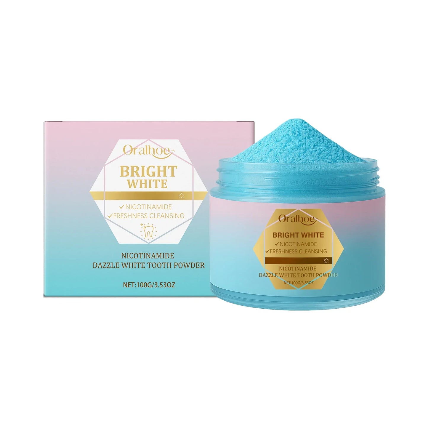 Oralhoe Nicotinamide Teeth Whitening Powder | Fresh Breath