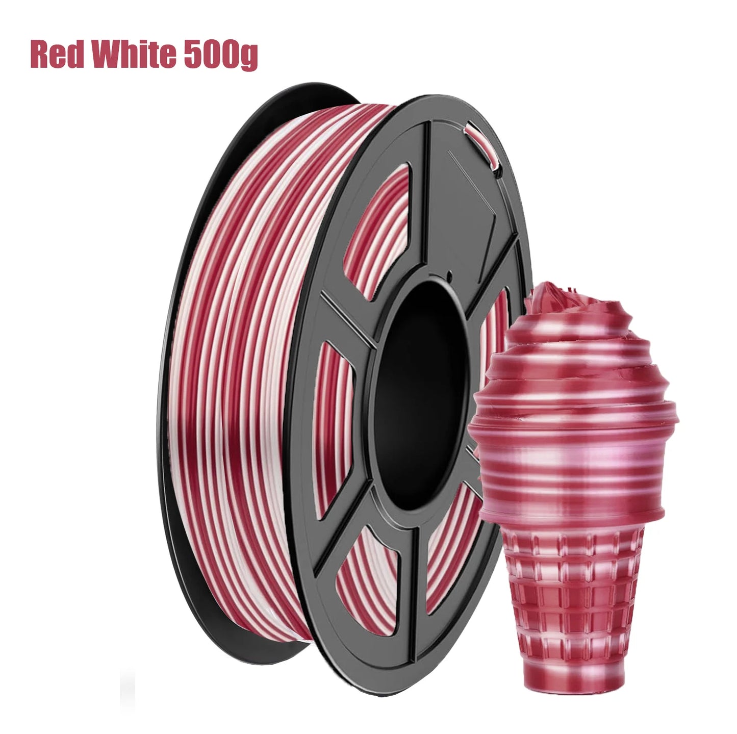 Rainbow PLA Filament 1.75mm Shiny Multicolor Christmas | 3D Maliang