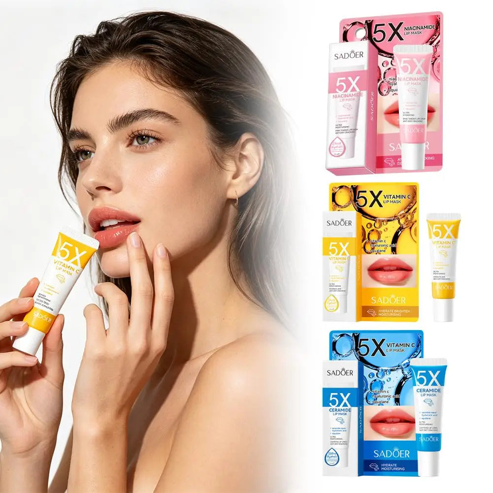SADOER Niacinamide Lip Mask – Hyaluronic Acid & Squalane Balm