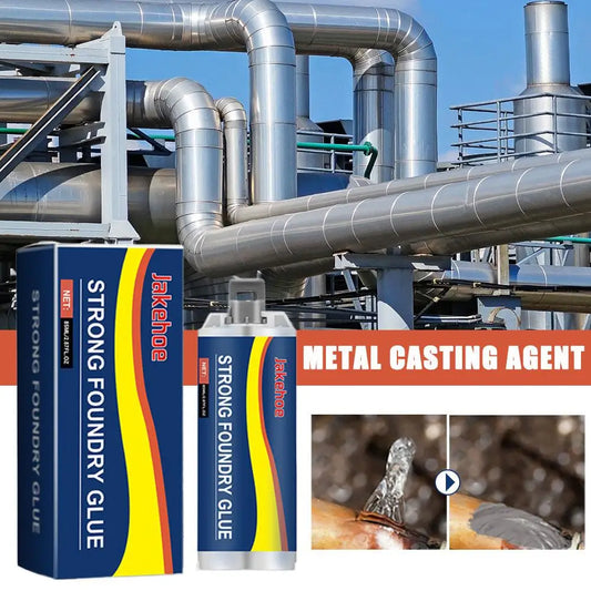 Metal Casting AB Repair Agent Waterproof Metal Sealant Strong Bond For Stainless Steel Copper Aluminum High Temp Resistant Peaceful Pleasures Health and Wellness