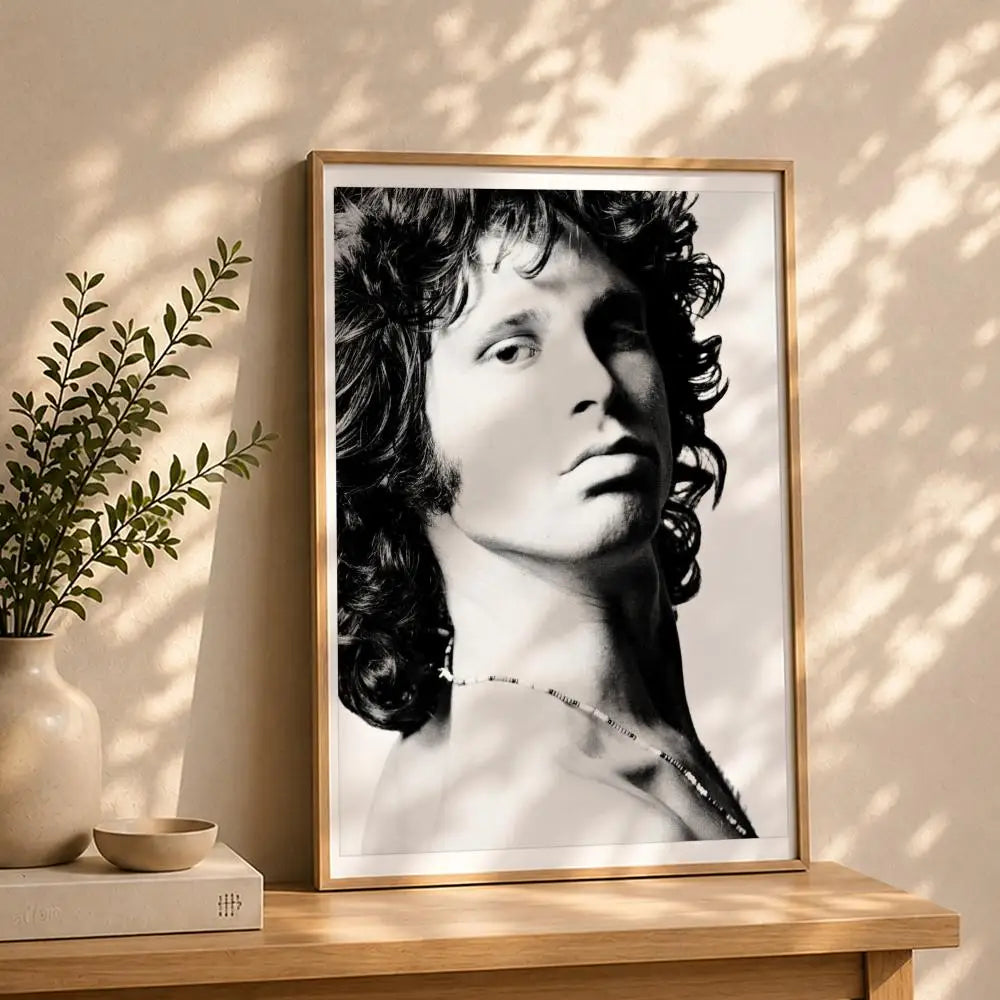 The Doors Band HD Self-Adhesive Waterproof Wall Poster Wall Art Poster Peaceful Pleasures Health and Wellness White5 15X20cmNoframe