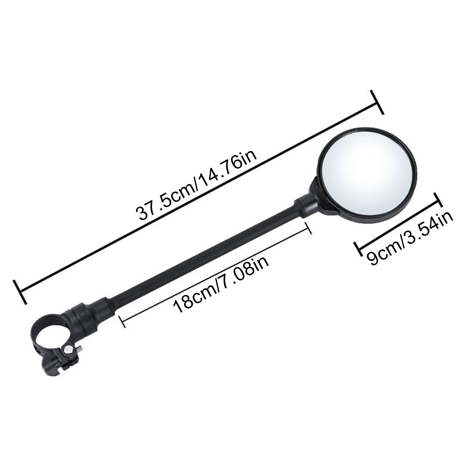 Bicycle Mirror for Handlebars Hose Adjustable Rear View Mirror Reflector for Moped Bike Standard Bike Peaceful Pleasures Health and Wellness