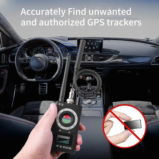 K18 Multi-function Anti-Candid Cam Wireless Lens Device Finder 1MHz-6.5GHz GSM Audio Bug Finder GPS Signal RF Tracker Detect Peaceful Pleasures Health and Wellness