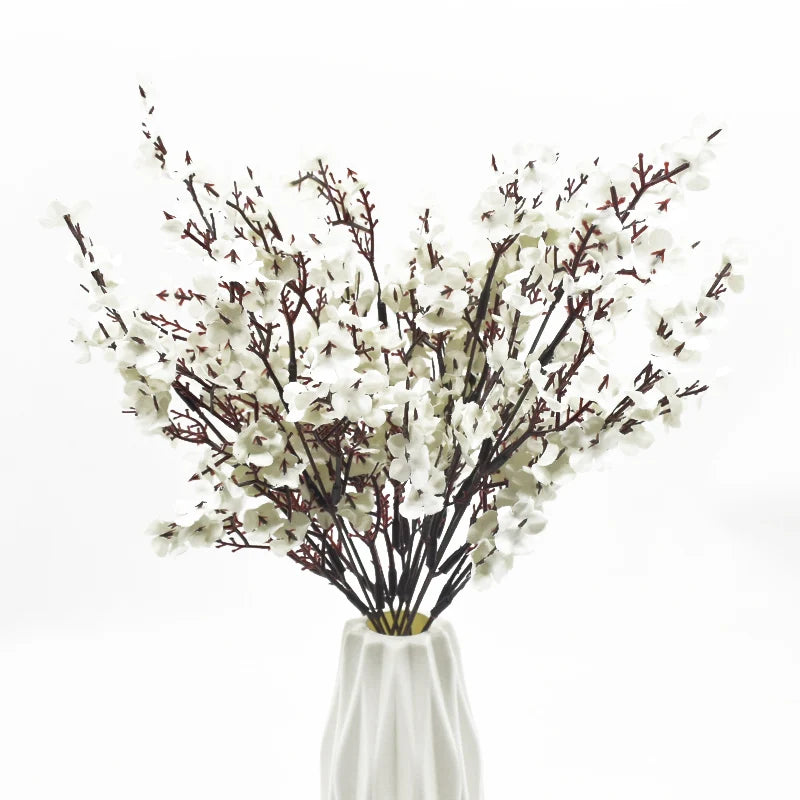 Silk Artificial Plum Blossom Bouquet | Wedding & Home Decor