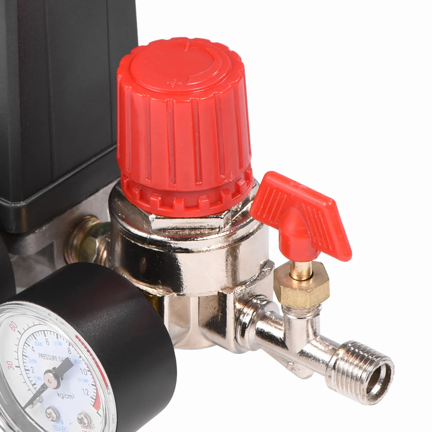 Small Air Compressor Pressure Switch Control Valve Regulator with Gauges Air Compressor Pressure Switch Air Compressor Valve Peaceful Pleasures Health and Wellness