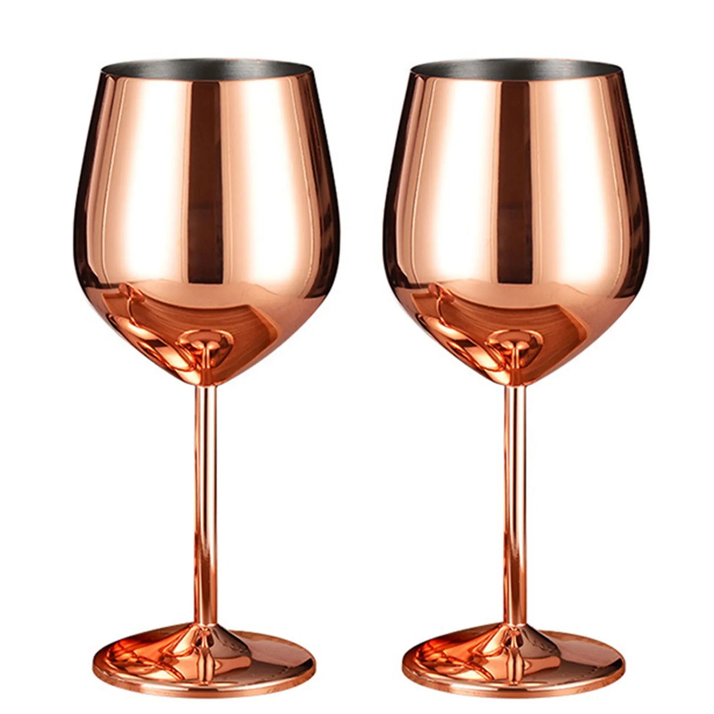 Stainless Steel Wine Glass Shatterproof Metal Glasses Red Wine Glasses Cocktail Glasses For Dinner Party Bar Champagne Flutes Peaceful Pleasures Health and Wellness Rose Gold 2pcs