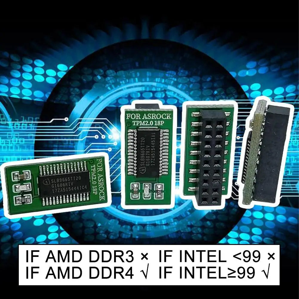TPM 2.0 Module 12/14/18/20 Pin LPC – ASUS MSI Gigabyte ASRock