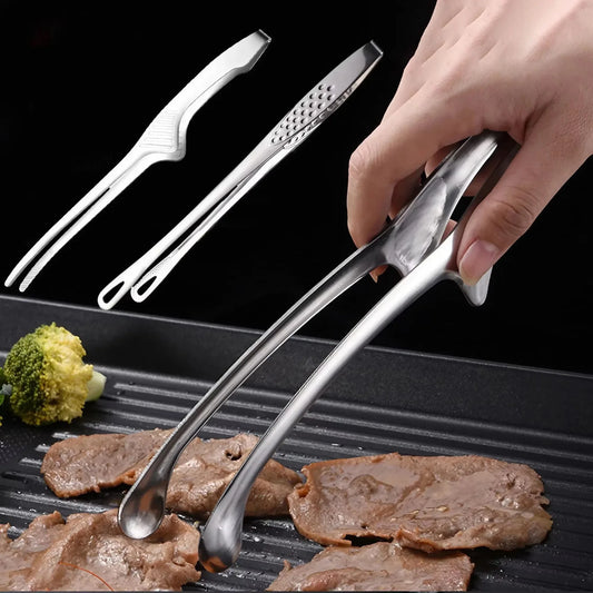 304 Stainless Steel Food Tongs Long Handle Non-Slip Barbecue Tongs Steak Tongs Kitchen Cooking Tools kitchen accessories Peaceful Pleasures Health and Wellness