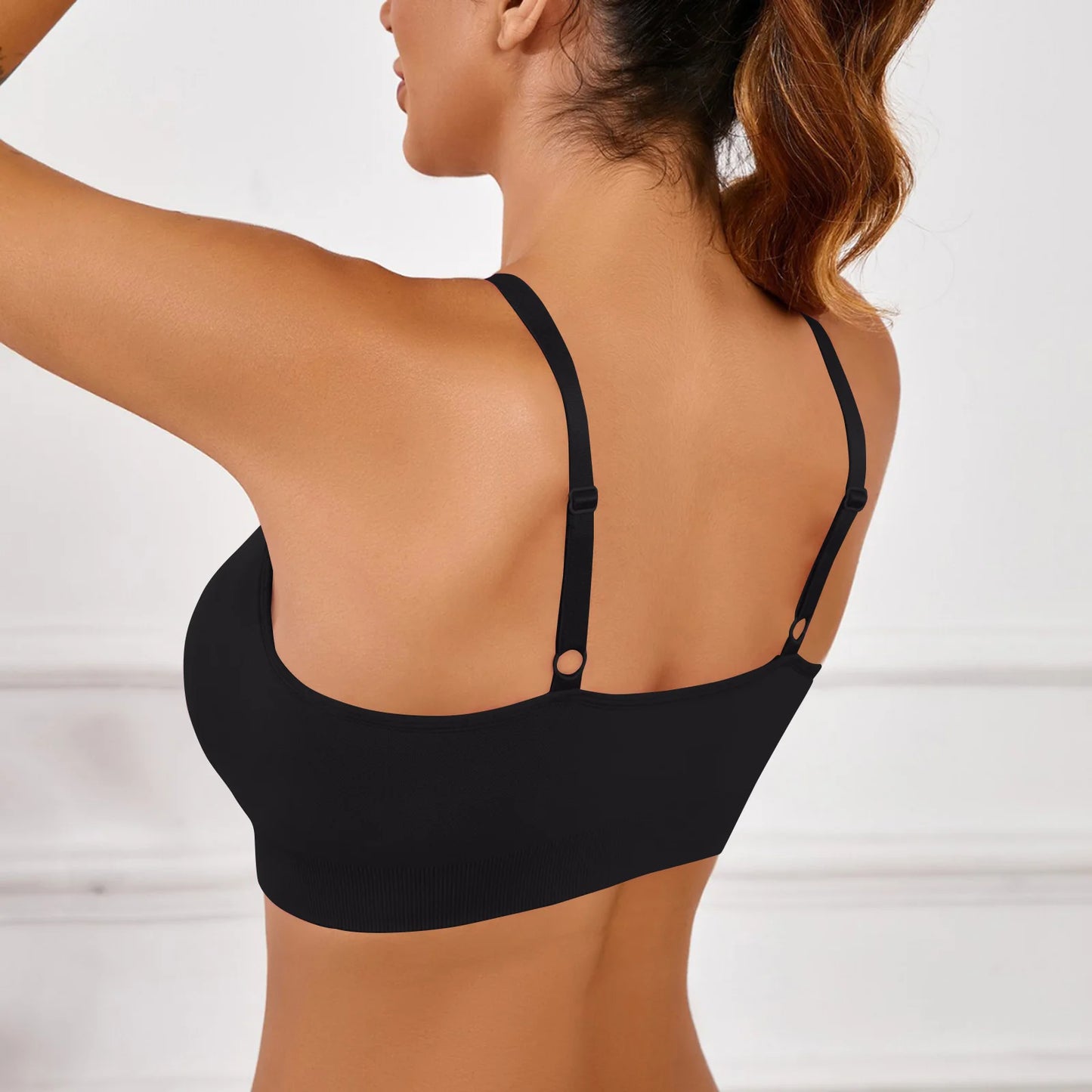 Adjustable Shoulder Straps Breasts Bra Seamless Bras Full Coverage Wireless Push Up Bra For Women Comfort Sculpting Bralettes Peaceful Pleasures Health and Wellness