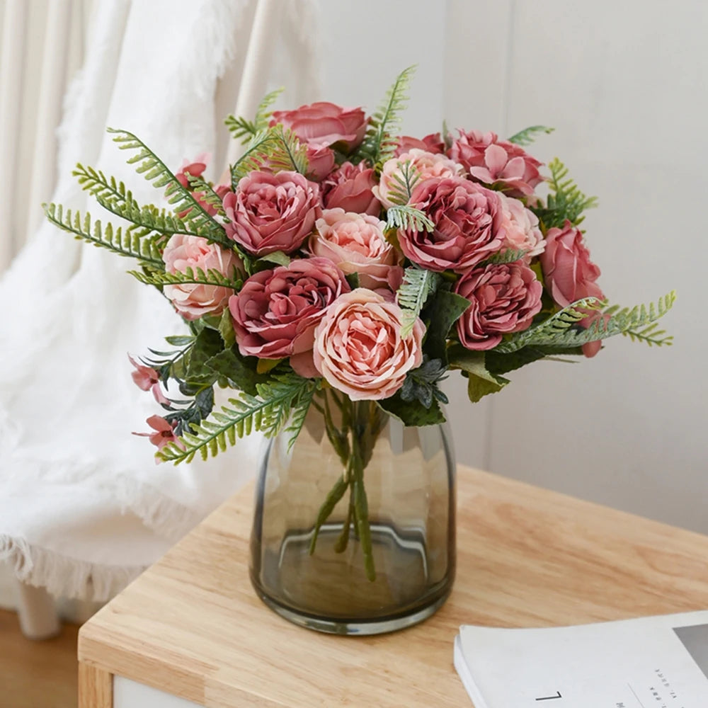 Silk Peony Artificial Flowers – Wedding, Home Décor & Gift