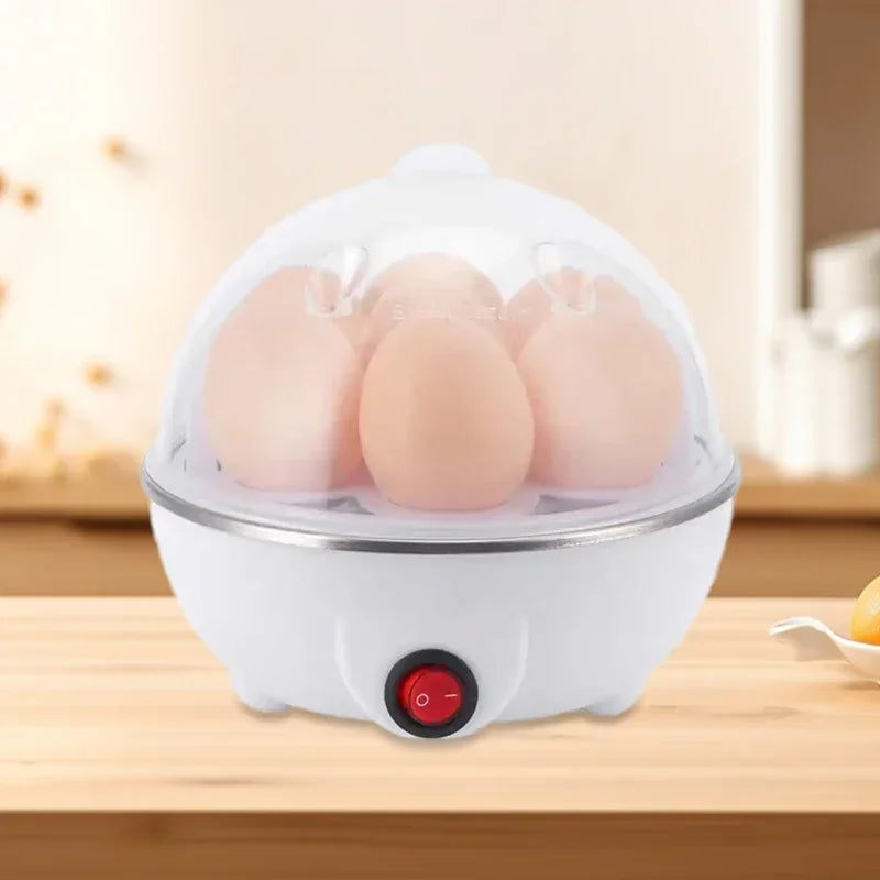 Mini Electric Egg Cooker 6 Eggs Steamer Multifunction Auto Shut Off Boiler Fast Cooking for Breakfast Kitchen Appliance Peaceful Pleasures Health and Wellness