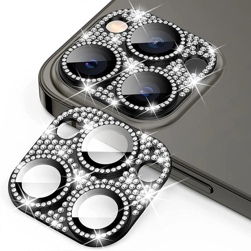Diamond-encrusted Integrated Lens Film for iPhone15 16 ProMax Accessories Camera Protector for iphone12 13 14Pro Lens Protector Peaceful Pleasures Health and Wellness