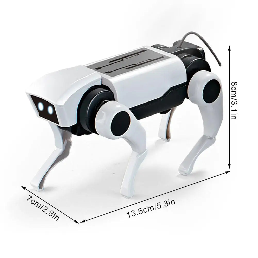 2 In 1 DIY Remote Control Robot Toy Assembling Mechanical Dog or Cat Animals Educational Toys Smart Robot Toy Gift for Children Peaceful Pleasures Health and Wellness