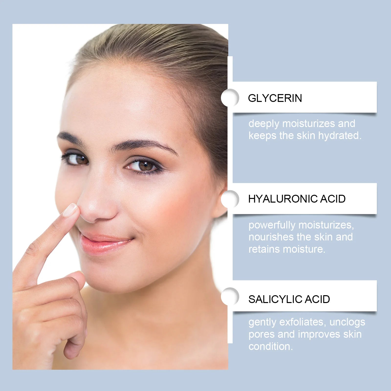 Salicylic Acid Nose Pore Strips – Blackhead Removal Patches 8pk Peaceful Pleasures Health and Wellness