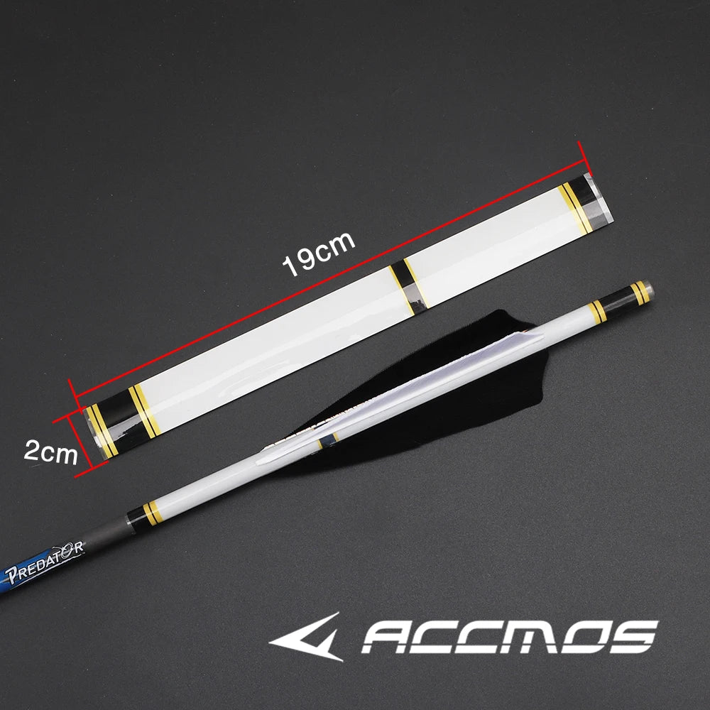 ACCMOS 2 Packs Archery Arrow Sticker Heat Shrinkable Paster Outdoor