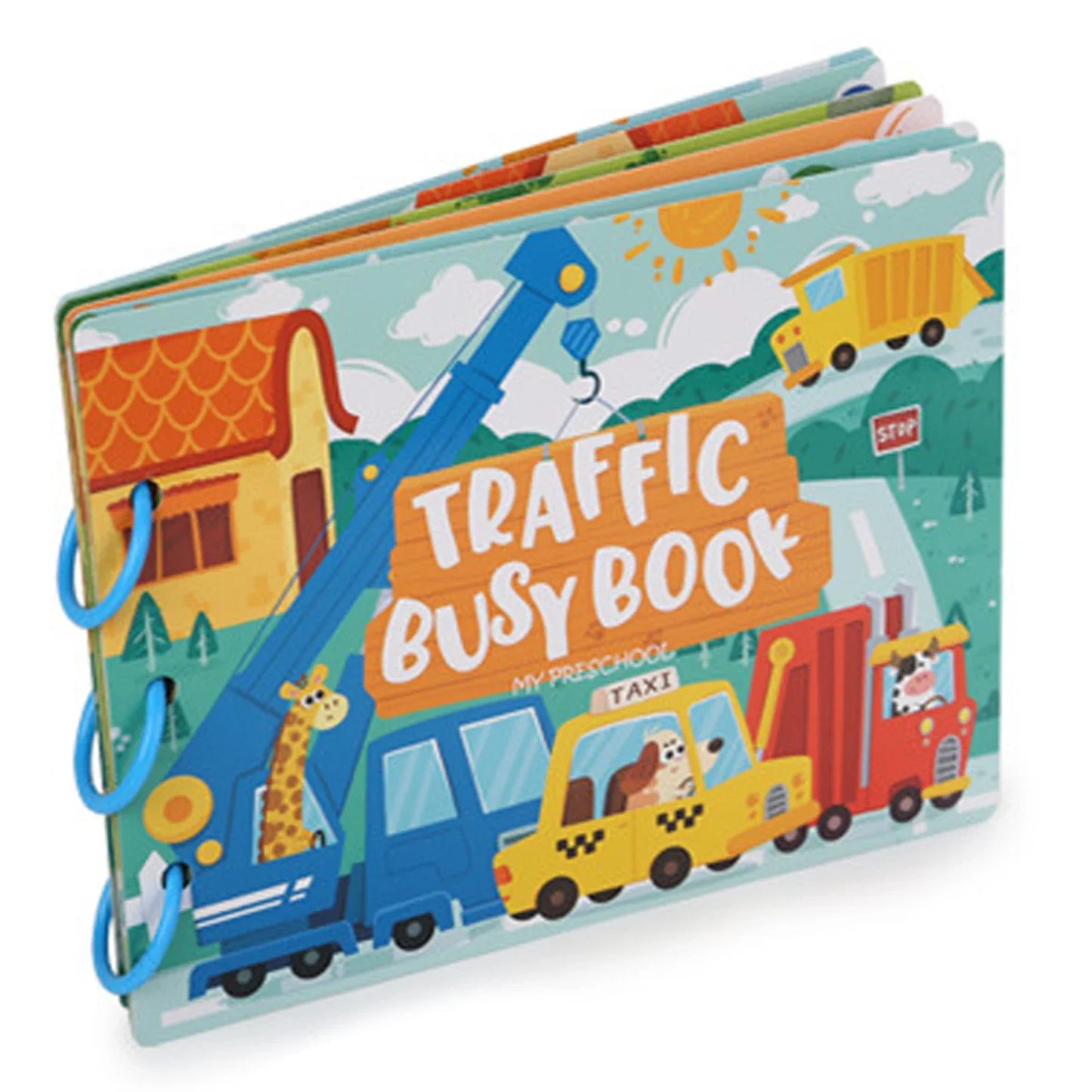 Kids Farm Letter Busy Book – Reusable Montessori Sticker Toy