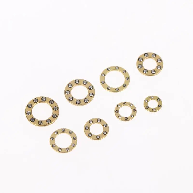 New 10Pcs Mini Plane Axial Bearing Ceramic Steel Ball Thrust Copper Support Folding Knife Opening Closing Accessories Peaceful Pleasures Health and Wellness
