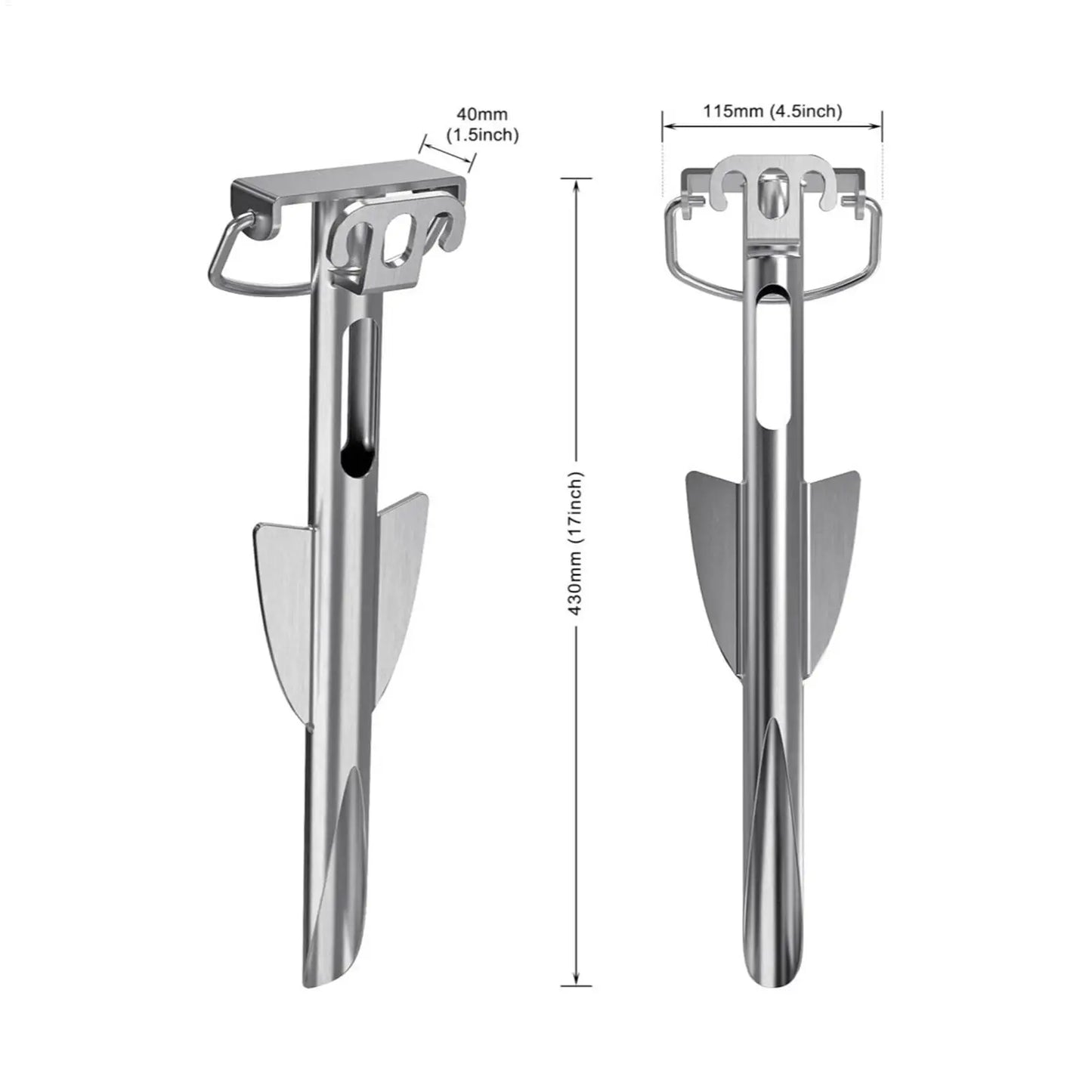 Stainless Steel Paddleboard Anchors Rustproof Beach Anchors For Kayak Inflatable Boat Raft Pontoon Fishing Water Sports Peaceful Pleasures Health and Wellness