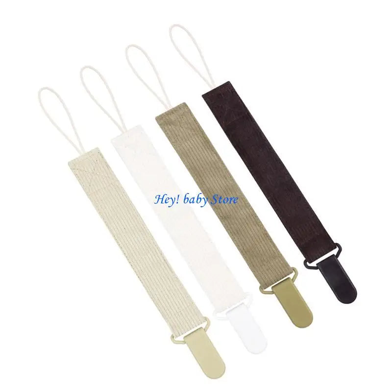 Baby Pacifier Chain Clip Holder Strap – 4 Pack for Newborns