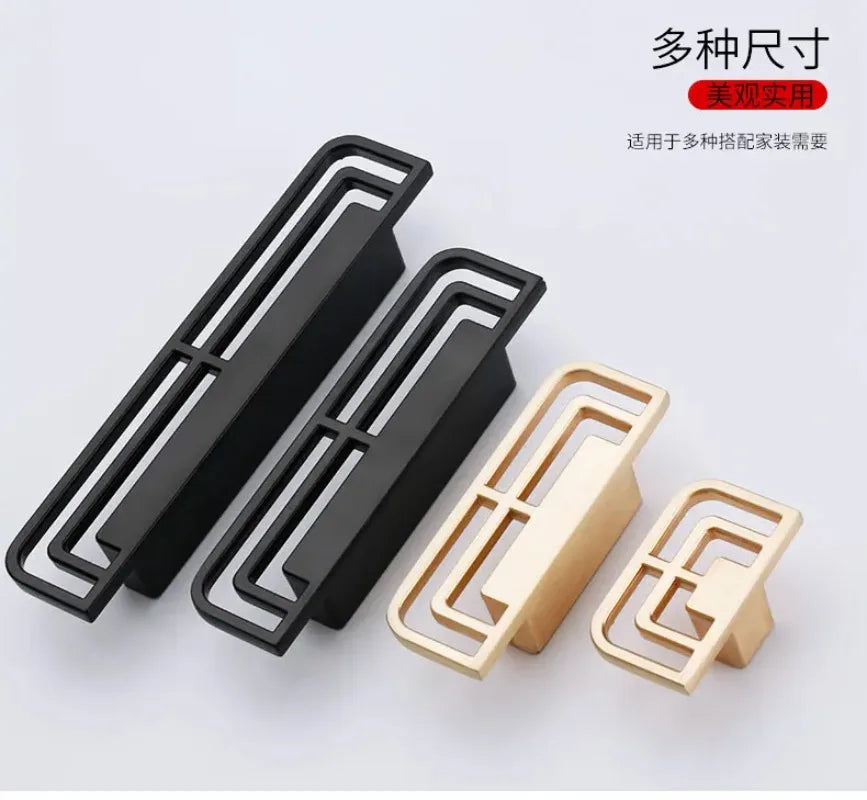 Vintage Brass Gold Cabinet Handles & Drawer Pulls | Zinc Alloy