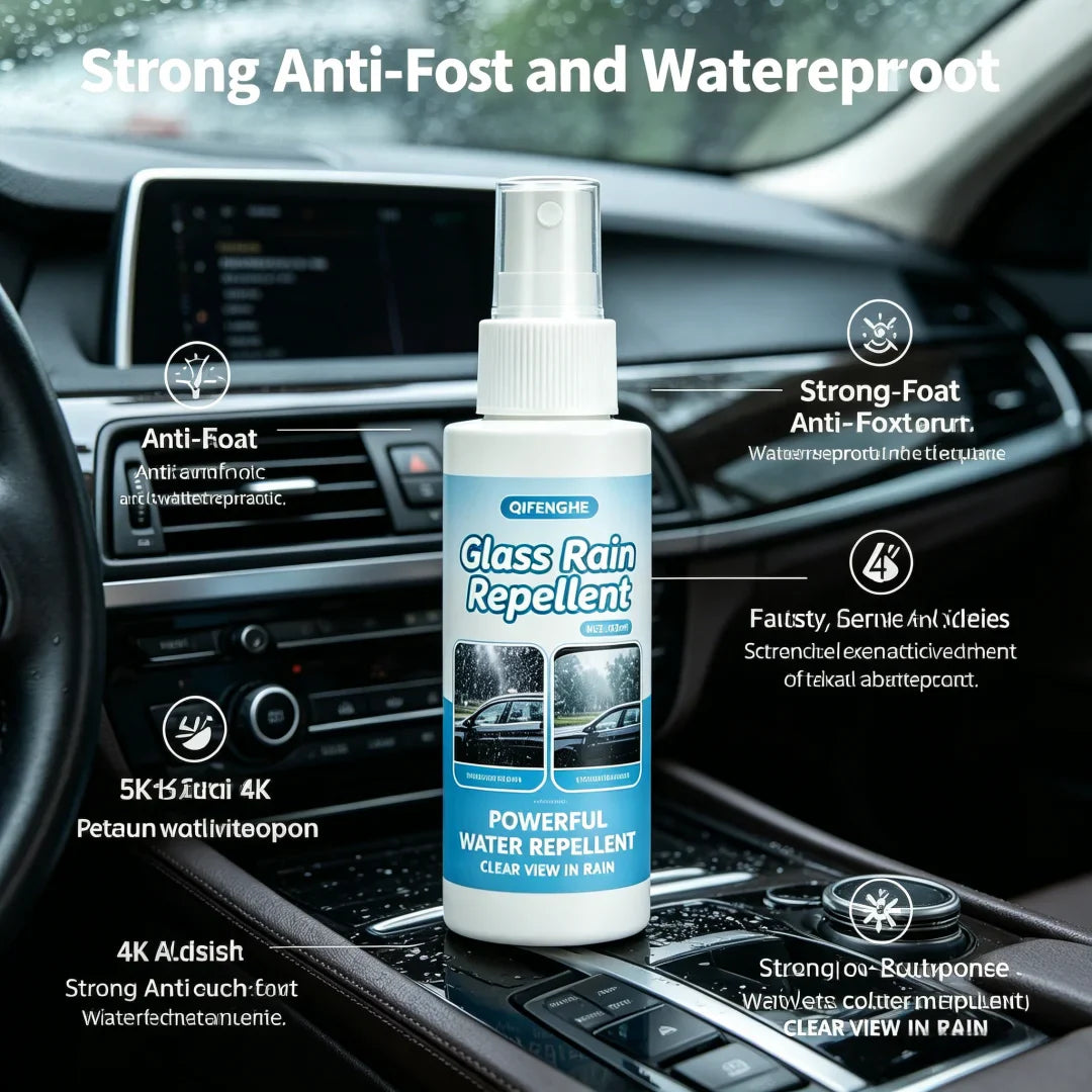 100ml Hydrophobic Car Glass Repellent Spray – Windows & Mirrors