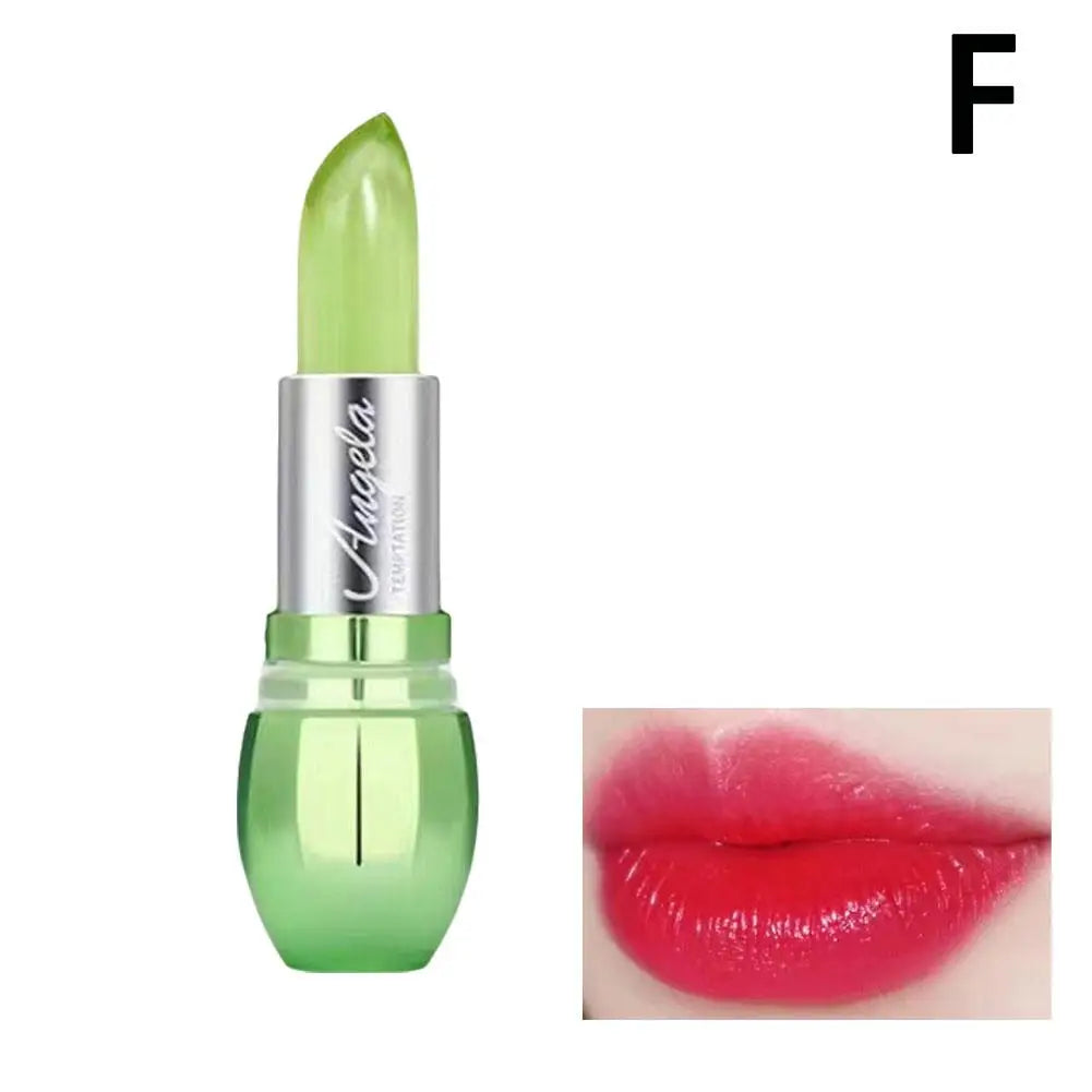 Crystal Jelly Lipstick,Magic Color Changing Lipstick, Moisturizing Temperature Color Changing Lip Gloss,Nourishing Lip Balm Peaceful Pleasures Health and Wellness F