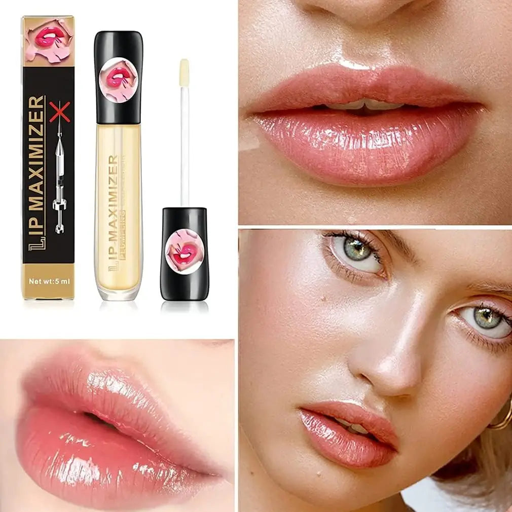 Clear Lip Plumping Gloss & Oil – Moisturizing, Long-Lasting