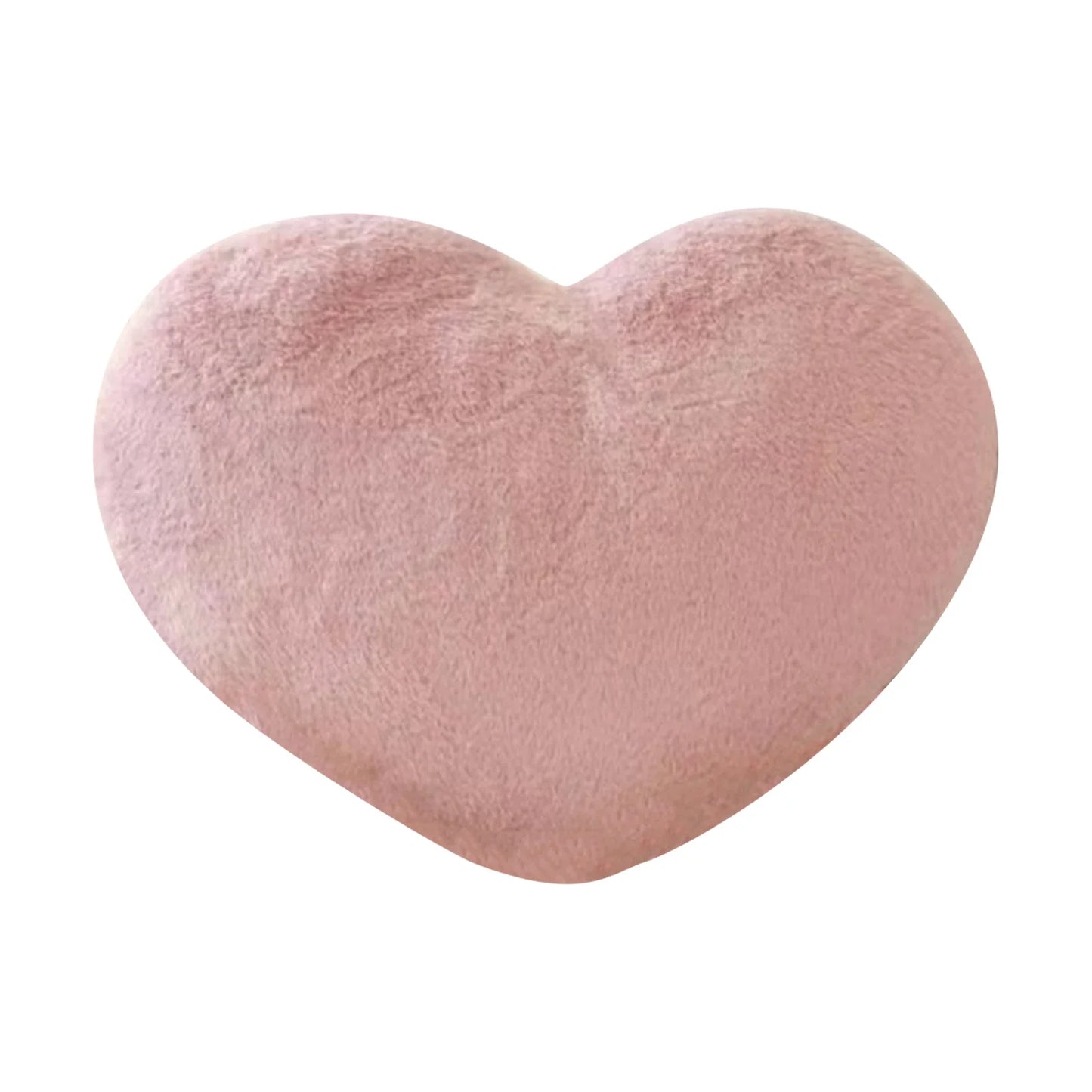 Heart Shaped Plush Throw Pillow – Valentine's Love Cushion Gift