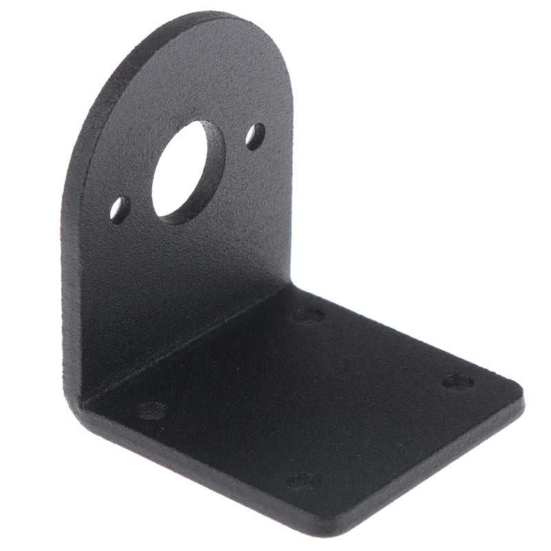 New Motor Bracket 550/545/555 DC Motor Black L Shape Aluminum Alloy Fixed Support Mounting Bracket Peaceful Pleasures Health and Wellness