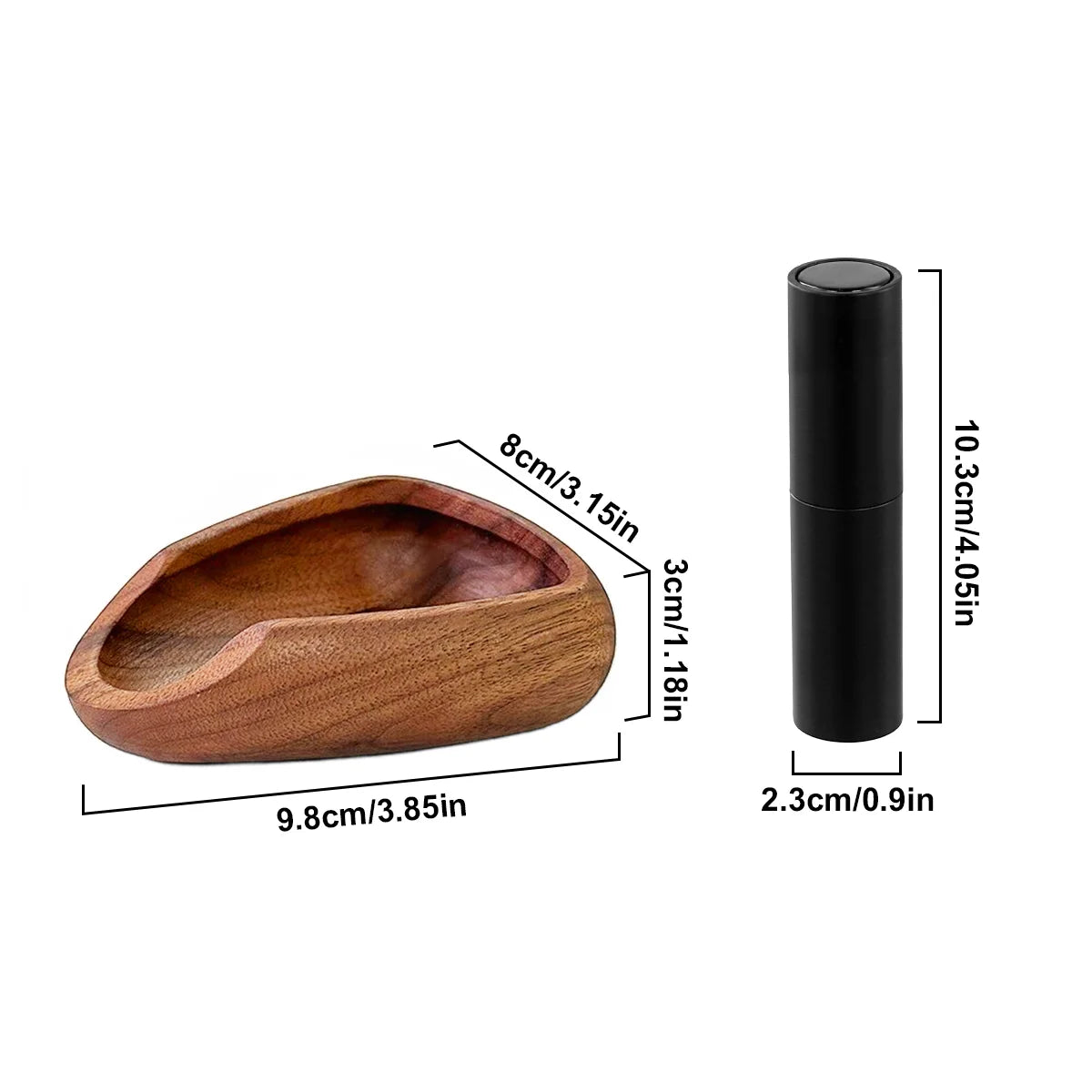 Wooden Coffee Bean Tray with Sleek Black Sprayer, Wood Dish for Coffee Beans, Perfect for Coffee Enthusiasts and Baristas Peaceful Pleasures Health and Wellness