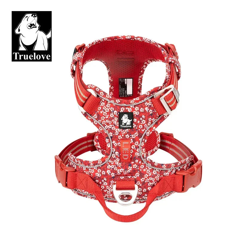 TRUE LOVE Pet Harness No Pull Nylon Reflective Dog Harness Adjustable Comfortable Control Step-in Brilliant Truelove TLH5654 Peaceful Pleasures Health and Wellness