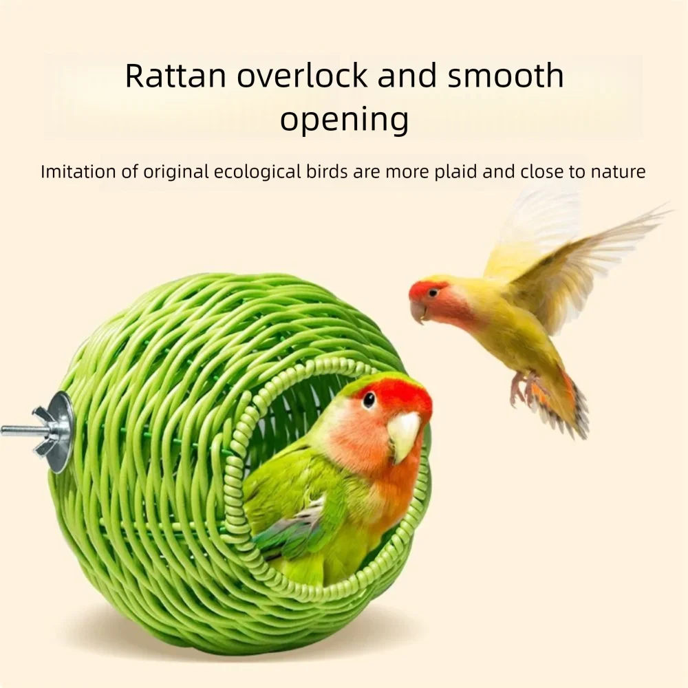 Handwoven Spherical Bird Nest | Hanging Breeding Bird House
