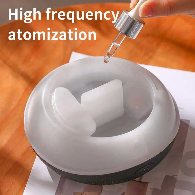Colorful Volcano Design Electric Plastic Ultrasonic Humidifier 200ml Fragrance Diffuser Essential Oils 1 Year Warranty Household Peaceful Pleasures Health and Wellness