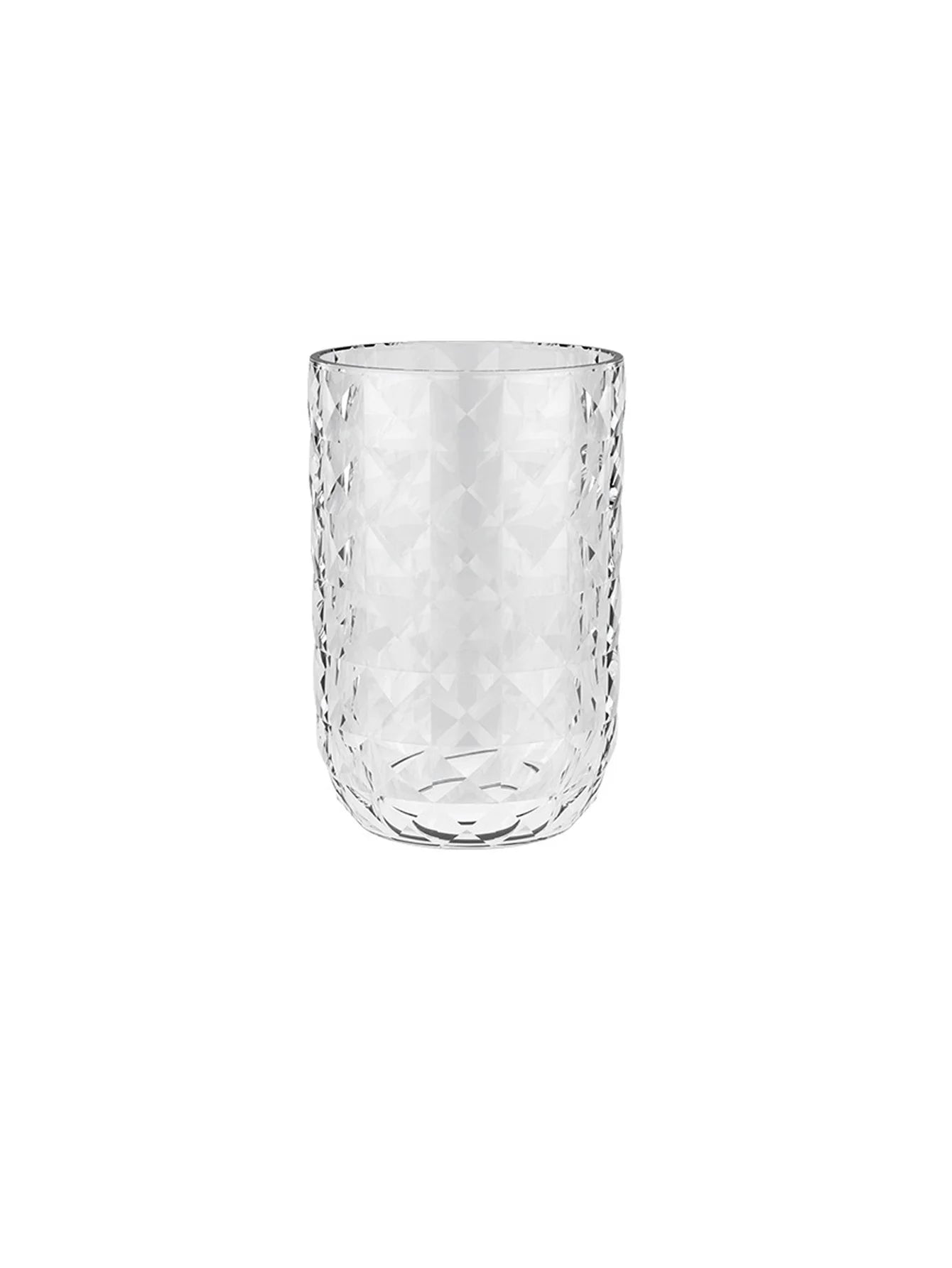 1Pcs Bathroom Cup Toothbrush Holder Stylish Geometric Design Mouthwash cup Perfect for Couples Easy to Clean & Enhances Decor Peaceful Pleasures Health and Wellness Transparent