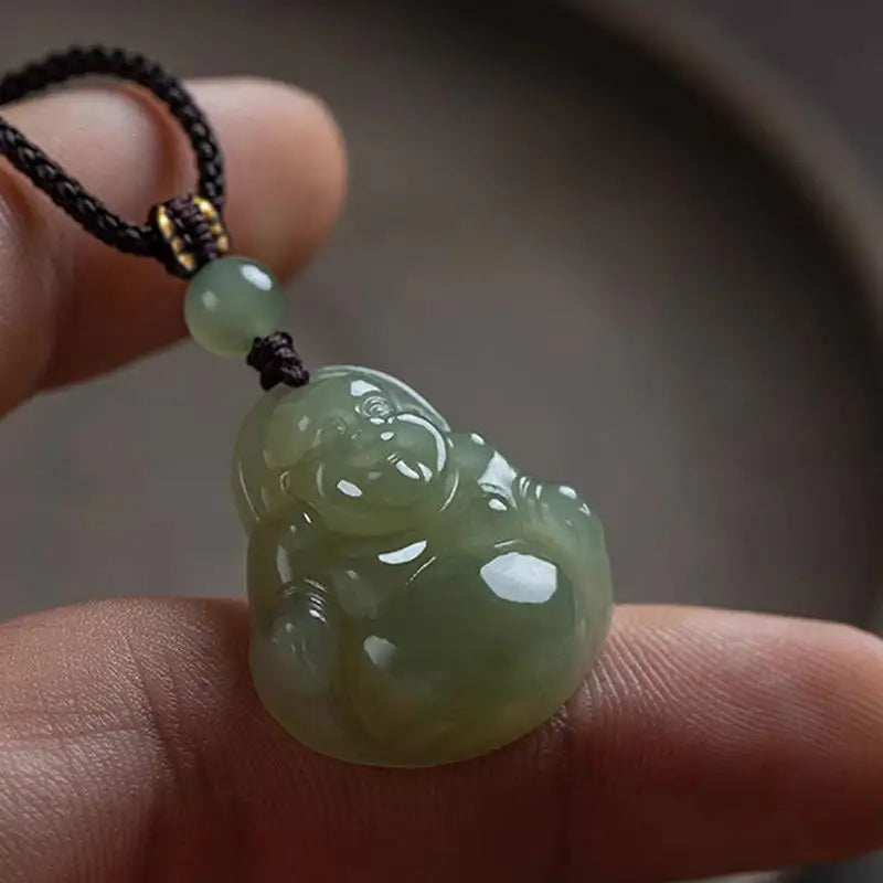 Lucky Maitreya Buddha Pendant Necklace – Women's Jewelry