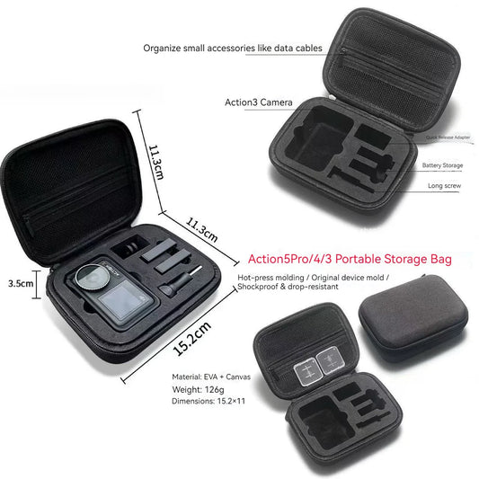 DJI Osmo Action 6/5 Pro/4/3 Carrying Case – Large Capacity Bag Camera Carrying Case Oasis Select