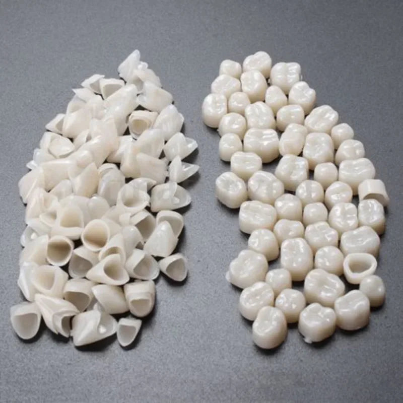 60pcs Resin Teeth Dentistry Dental Temporary Crown Material for Anterior & Molar Teeth Protecting Oral Care Whitening Stable Peaceful Pleasures Health and Wellness