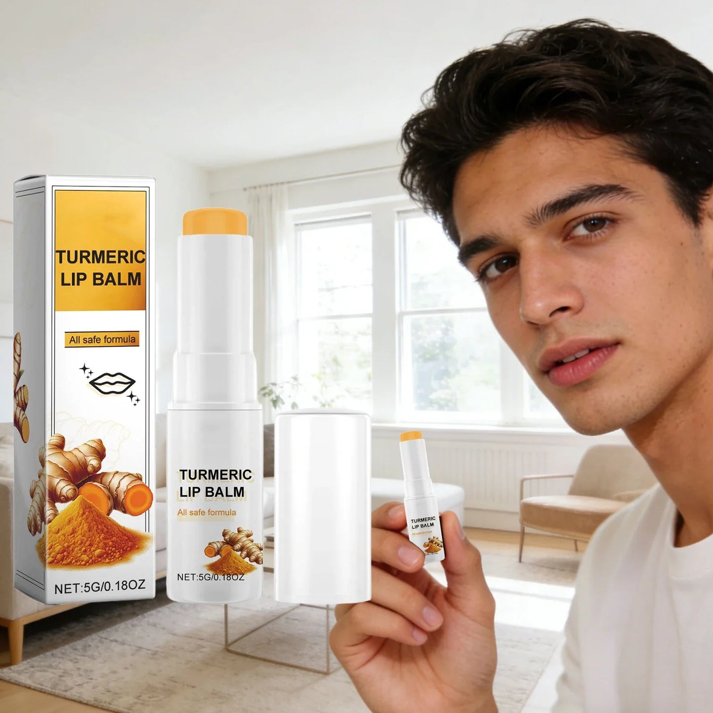 Collagen & Turmeric Lip Balm – Hydrating & Plumping 5g