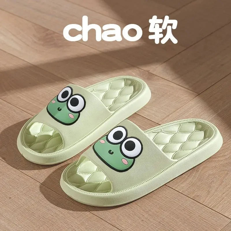 Cute Frog Anti-Slip EVA Slides | Unisex Beach & Home Slippers