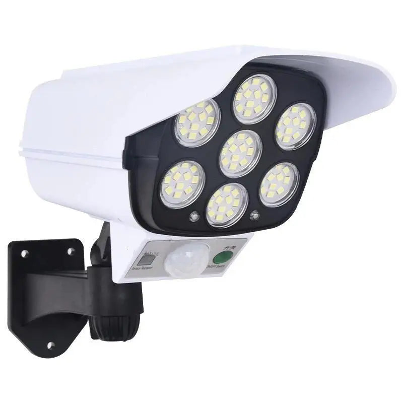 77 LED Solar Motion Sensor Flood Light | Dummy Camera Design