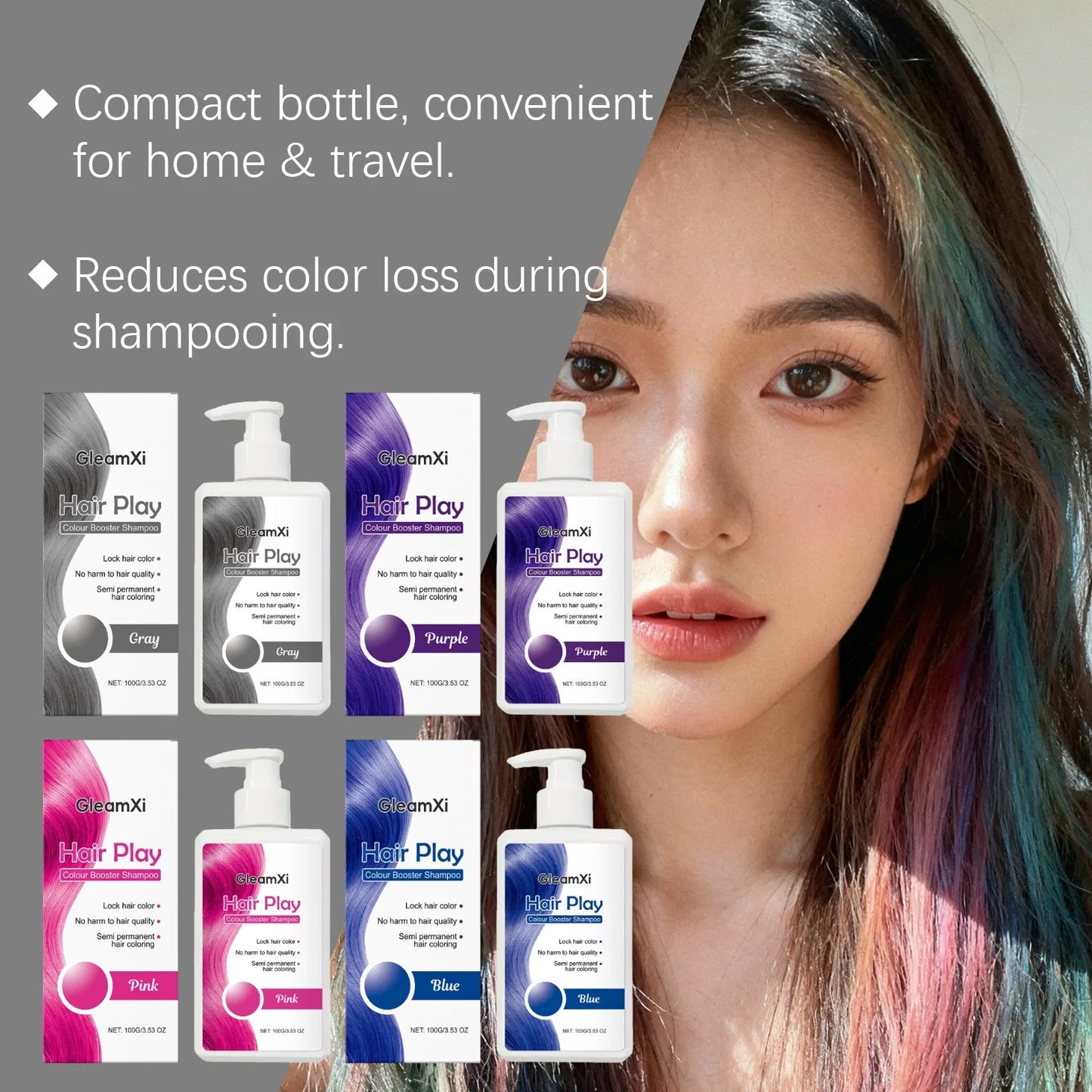 Gleamxi Color-Fixing Shampoo – Tones, Nourishes & Protects Dyed Hair