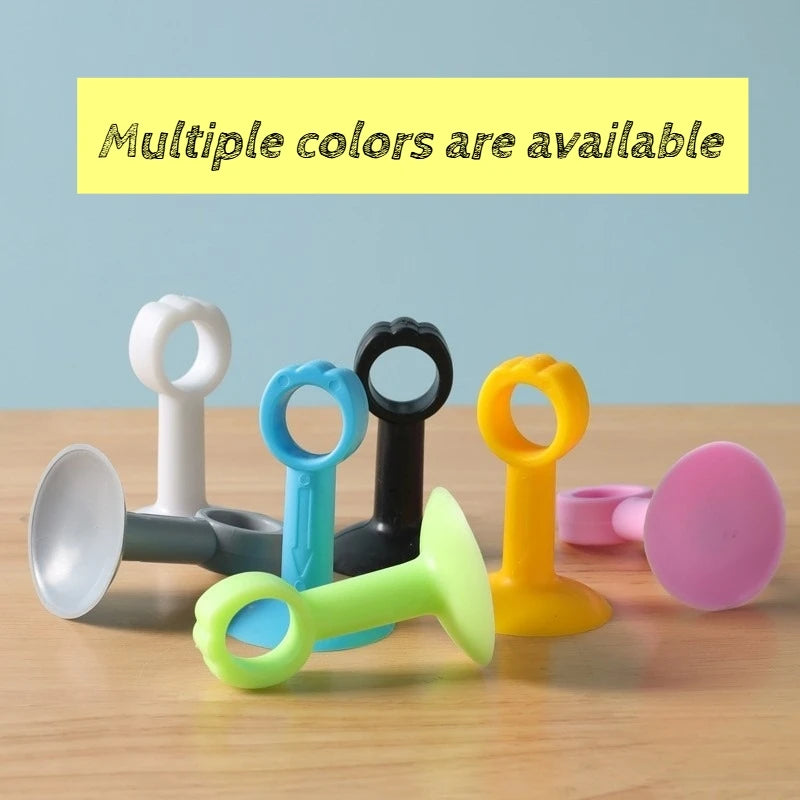 Silent Suction Cup Door Stop – Wall & Floor Door Bumper