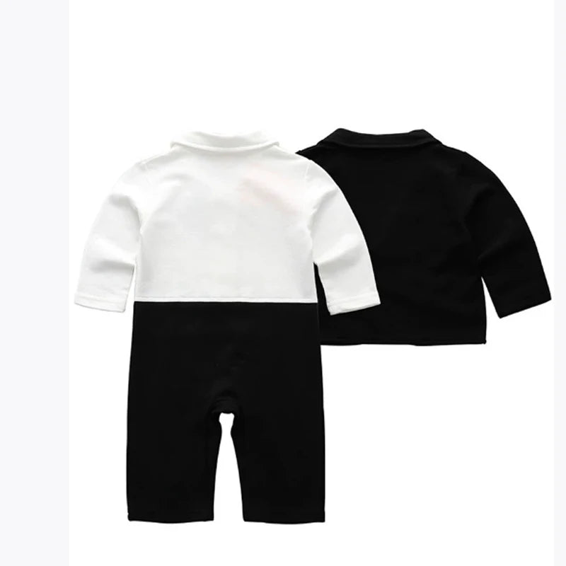 Newborn Photography Romper BOSS Set - Baby Boy's Vest & Bow Tie Two-Piece Outfit - Gentleman Photo Shoot Costume for Infants Peaceful Pleasures Health and Wellness