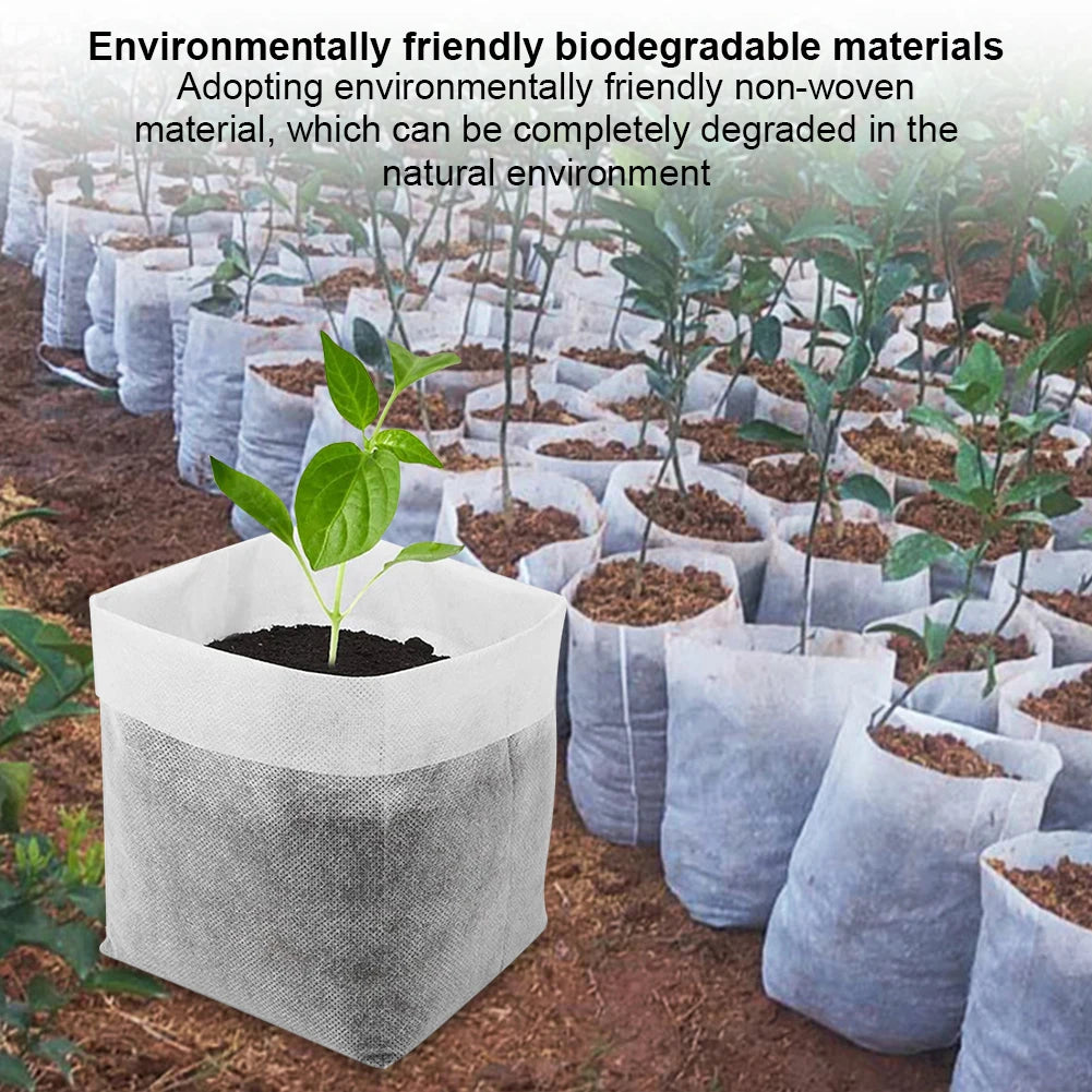 Biodegradable Non-Woven Seed Nursery Grow Bags Peaceful Pleasures Health and Wellness