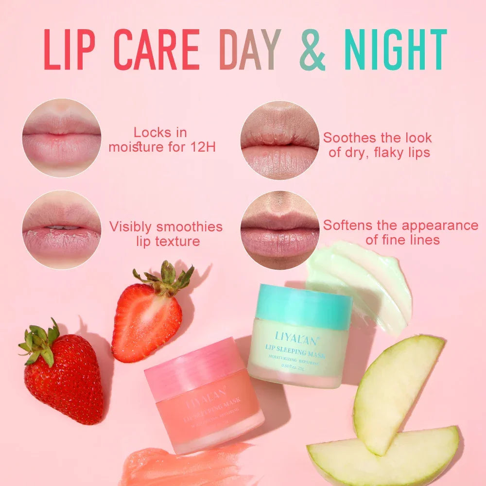 LIYALAN Lip Sleeping Mask – Overnight Lip Treatment 25g Peaceful Pleasures Health and Wellness