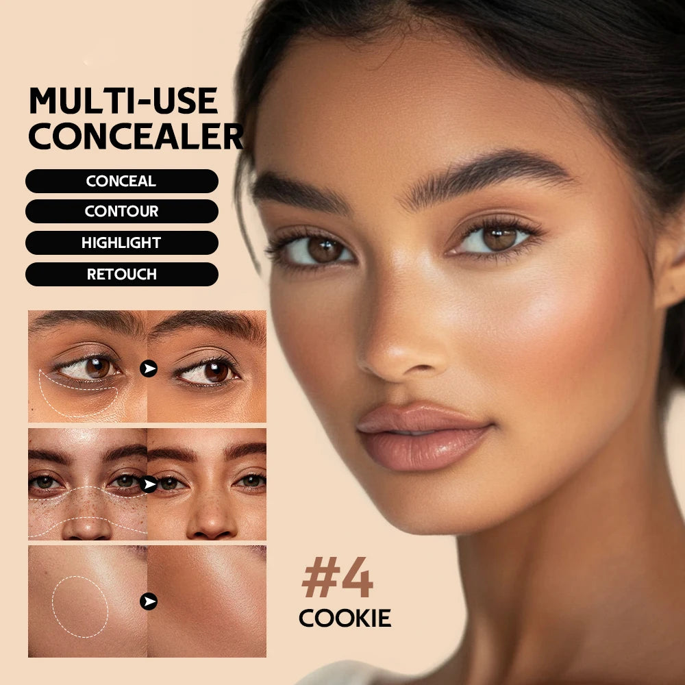 Multi-Use Foundation Long-lasting Matte Waterproof Oil Hight Full Coverage Highlight and Retouch Face Makeup for Women Lakerain Peaceful Pleasures Health and Wellness