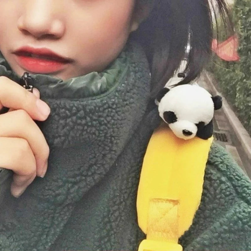 Cute Creative Panda Brooch Papa Bear Doll Cartoon Pin Plush Fabric