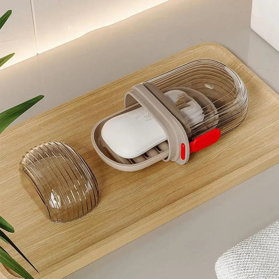 Creative Travel Soap Box Lid Sealed Drainable Portable Small Business