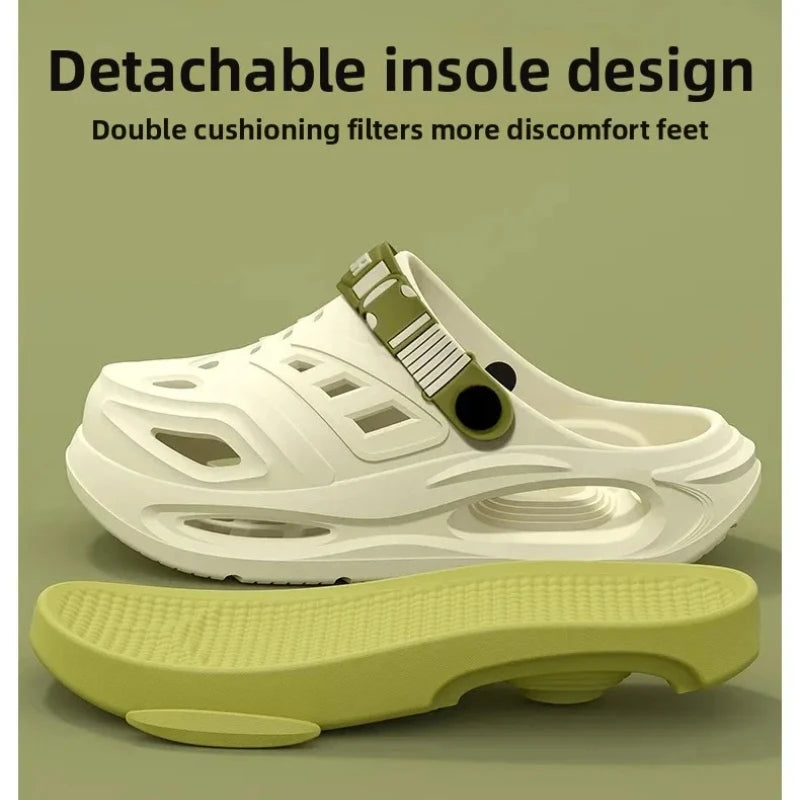 Men's EVA Anti-Slip Clog Sandals | Thick Soft Sole Beach Shoes